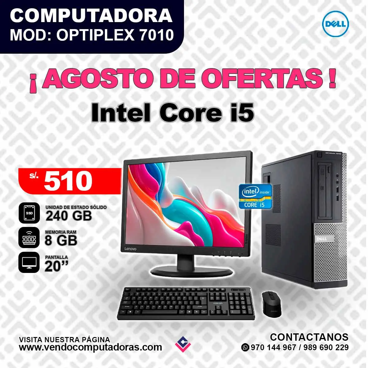 Computadora DELL Intel Core i5