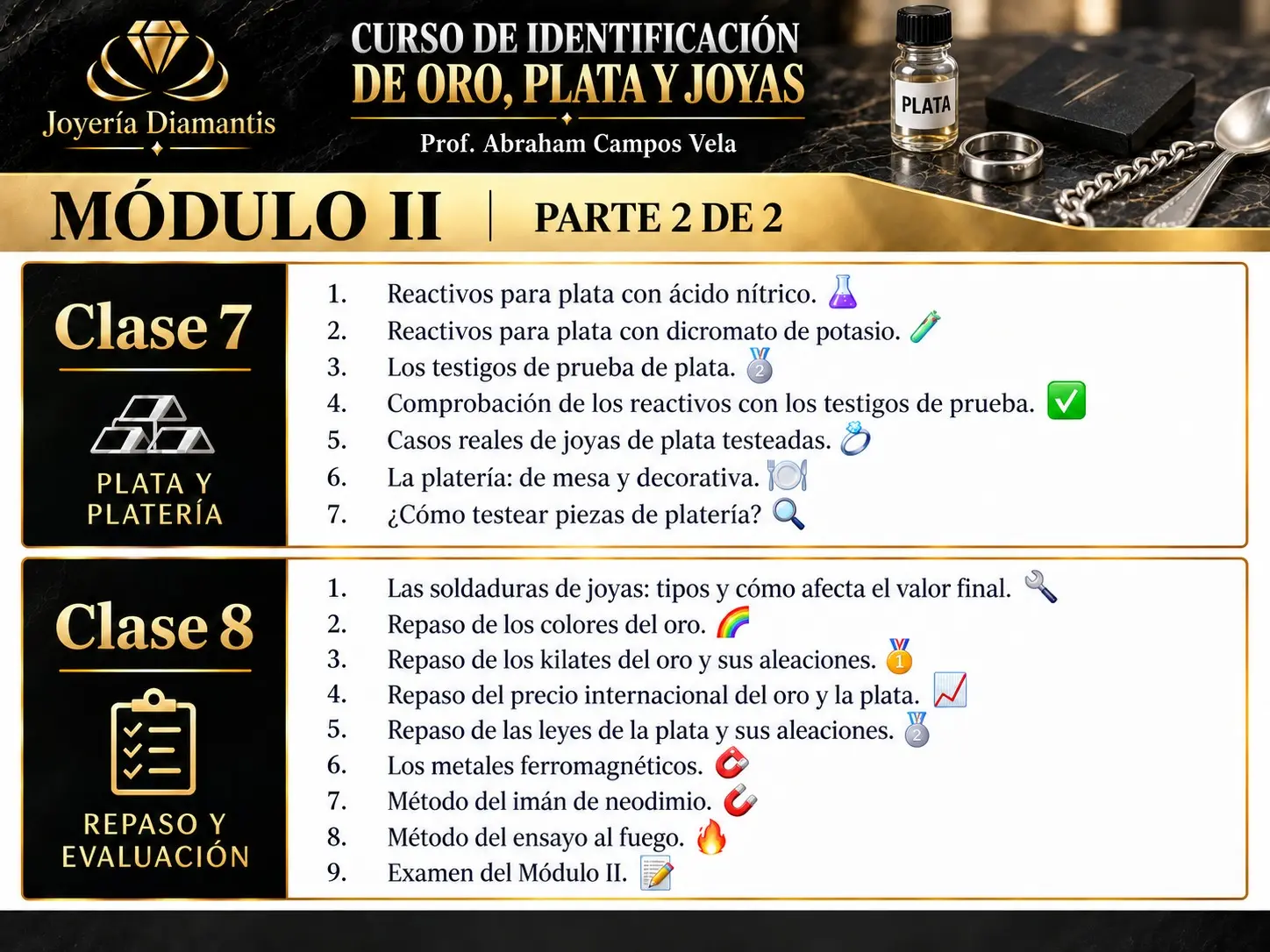  Curso Virtual de Identificación de Oro Plata y Joyas 