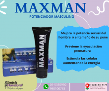 CREMA MAXMAN PARA ALARGAR EL PN 