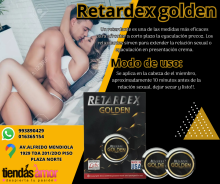 SEXSHOP CREMA MASCULINA RETARDEX GOLDEN PARA LA EYACULACION CORTA