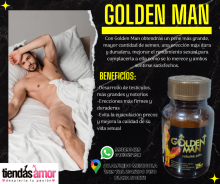 SEXSHOP GOLDEN MAN PARA AGRANDAR EL PENE Y AUMENTA LA TESTOSTERONA