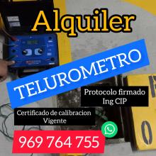 ALQUILER TELUROMETRO CERTIFICADO DE CALIBRACION VIGENTE 969764755