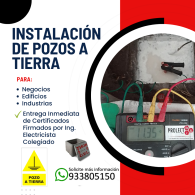 INSTALACION DE POZO A TIERRA - CERTIFICADO