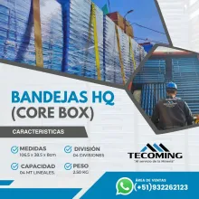 BANDEJAS HQ CORE BOX - PRODUCTO EN MINA 