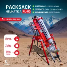 PACKSACK NEUMÁTICA FL-50 EQUIPO PARA MINERIA 