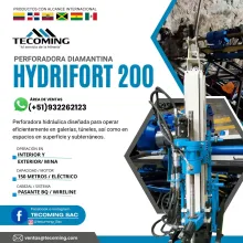 PERFORADORA DIAMANTINA HYDRIFORT 200 PERFORACIÓN 150M