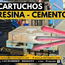 Cartuchos de Resina y Cemento para Anclaje - Pernos helicoid