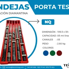 BANDEJAS PORTA TESTIGO - MUESTRA DE MINERALES