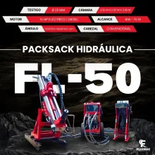 PACKSACK HIDRÁULICA FL-50 Equipo con alcance de perforación 