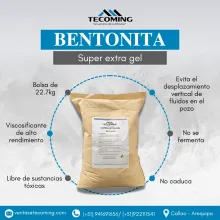 BENTONITA SUPER EXTRA GEL RENDIMIENTO CONSISTENTE PARA PER
