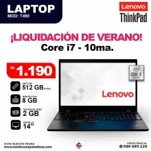 Laptop Lenovo ThinkPad Intel Core i7 - 10ma. Generacion