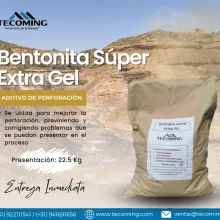 BENTONITA SUPER EXTRA GEL PARA LODOS DE PERFORACION CON AL