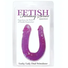 CONSOLADOR DOBLE ESTIMULADOR PURPURA