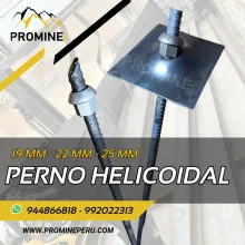 Anclaje Helicoidal 19mm - Perno Helicoidal - Placa