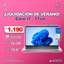 Laptop DELL Intel Core i7 - 11va. Generacion