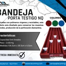 BANDEJA PORTA TESTIGO NQ - PRODUCTO MINERO 