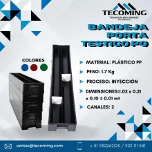 BANDEJA PORTA TESTIGO - PQ - MINERA 