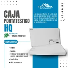 CAJA PORTA TESTIGO - HQ - ALTA RESISTENCIA Y PROTECCION MINA