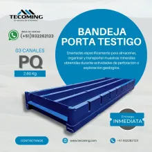 BANDEJA PORTA TESTIGO PQ - DISEÑO RESISTENTE Y PRACTICO