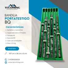 BANDEJA PORTA TESTIGO BQ - PROTECCION TOTAL Y ALTA RESISTENC