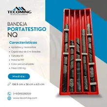 BANDEJA PORTA TESTIGO NQ - PROTECCION TOTAL Y ALTA RESISTENC