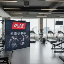 BACKING PLEGABLE DE TELA VELCRO PARA EVENTOS