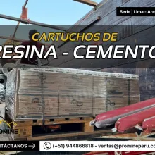 CARTUCHOS DE CEMENTO Y RESINA ANCLAJE RÁPIDO Y SEGURO