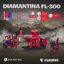 PERFORADORA PACKSACK FL-300 Explora hasta 300 m en NQ y 100 