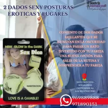 JUEGOS DE PAREJAS-DADOS - POSES Y LUGAR-BRILLA EN LA OSCURIDAD-SEXSHOP LIMA 971890151