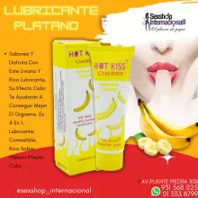 HOT KISS PLATANO LUBRICACOMESTIBLE Y EFECTO CALOR-SEXSHOP 931568025