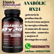 ORIGINAL SUPLEMENTO ANABOLIC RX24-AUMENTA LA TESTOSTERONA-POTENCIADOR SEXUAL-SEXSHOP LIMA 971890151 