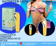 VIBRADOR SOFISTICADO-SATISFYER -SUCCIONADOR CLITORAL-SATISFYER DUAL LOVE-SEXSHOP LIMA 971890151 