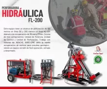 Perforadora FL-200 Explora y extrae núcleos