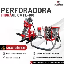 perforadora hidraulica para proyectos mineros FL-100 