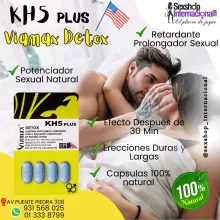 VIAMAX KH5 PLUS POTENCIADORERECTORRETARDANTE 24 HORAS SEXSHOP CEL-931568025