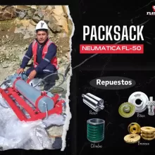 PACKSACK NEUMATICA FL50 - Indispensable para la exploración y extracción de muestras 