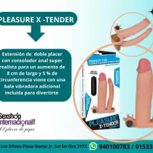 FUNDA PARA EL PENE DOBLE CON VIBRACIÓN SEXSHOP - JR. SOL DE ORO