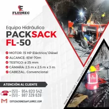 PACKSACK HIDRAULICA FL50 - Maquina para la recuperación y extracción de muestras 