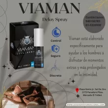 RETARDANTE PROLONGADOR VIAMAN SPRAY SEXSHOP - JR. SOL DE ORO