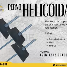 PERNO HELICOIDAL SOSTENIMIENTO MINERO PROMINE SAC_AREQUIPA 