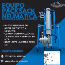 EQUIPO PACKSACK NEUMATICA PRODUCTO DE SOSTENIMIENTO MINERO TECOMING SAC_AREQUIPA 