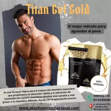 Titan Gel Gold original para agrandar el pene - JR. SOL DE ORO 