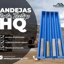 BANDEJA PORTA TESTIGO HQ PRODUCTO MINERO TECOMING SAC_AREQUIPS 