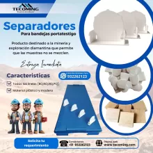 SEPARADORES PARA BANDEJAS PORTATESTIGO SOSTENIMIENTO MINERO TECOMING SAC_AREQUIPA 