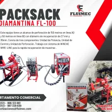 PACKSACK DIAMANTINA FL100 - maquina para mineria socavon 