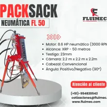 PACKSACK NEUMATICA FL50 - maquina para minería- socavón 