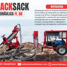 PACKSACK HIDRAULICA FL50 equipo para socavón mina 