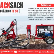 PACKSACK HIDRAULICA FL50 maquina para todo tipo de rocas 
