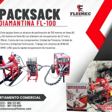 PACKSACK DIAMANTINA FL-100 PERFORADORA PARA OPERACIONES MINERAS