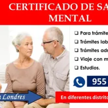 CERTIFICADO DE SALUD MENTAL 